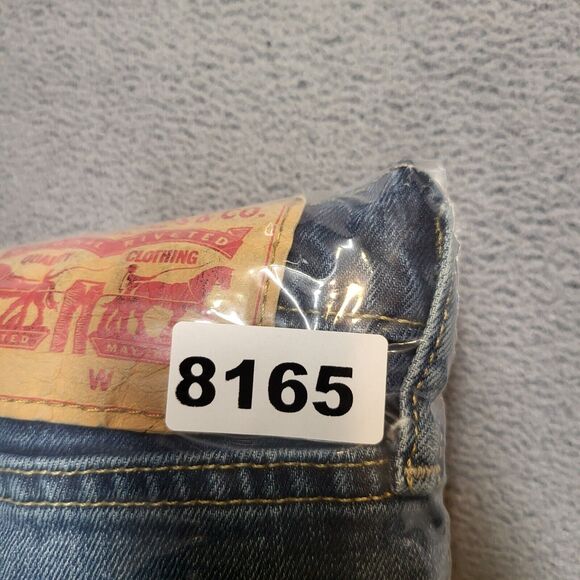 Levis 541 Jeans Mens 36x30 Blue Straight Leg Denim Distressed Stretch - Picture 12 of 12